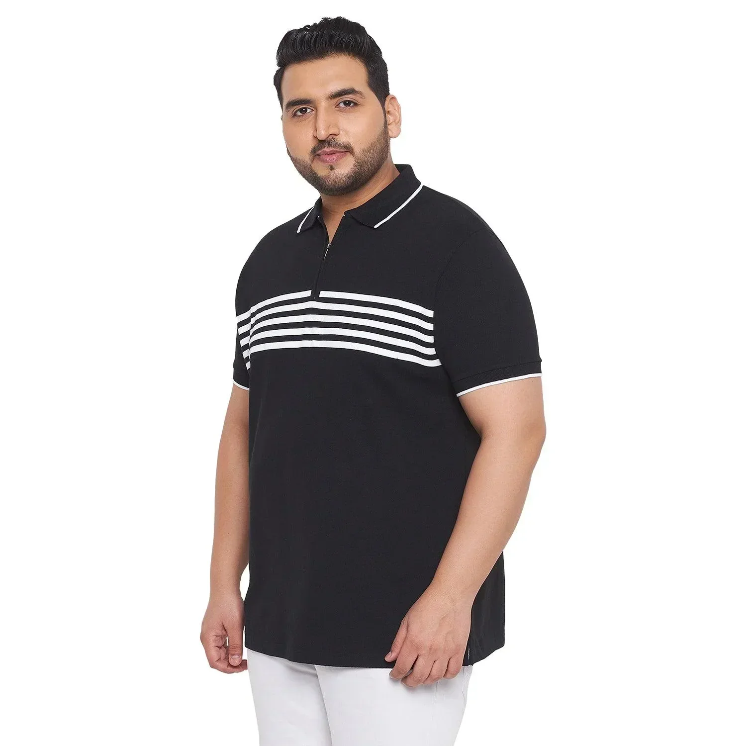 Men Plus Size Pole Printed Polo Tshirt - Image 3