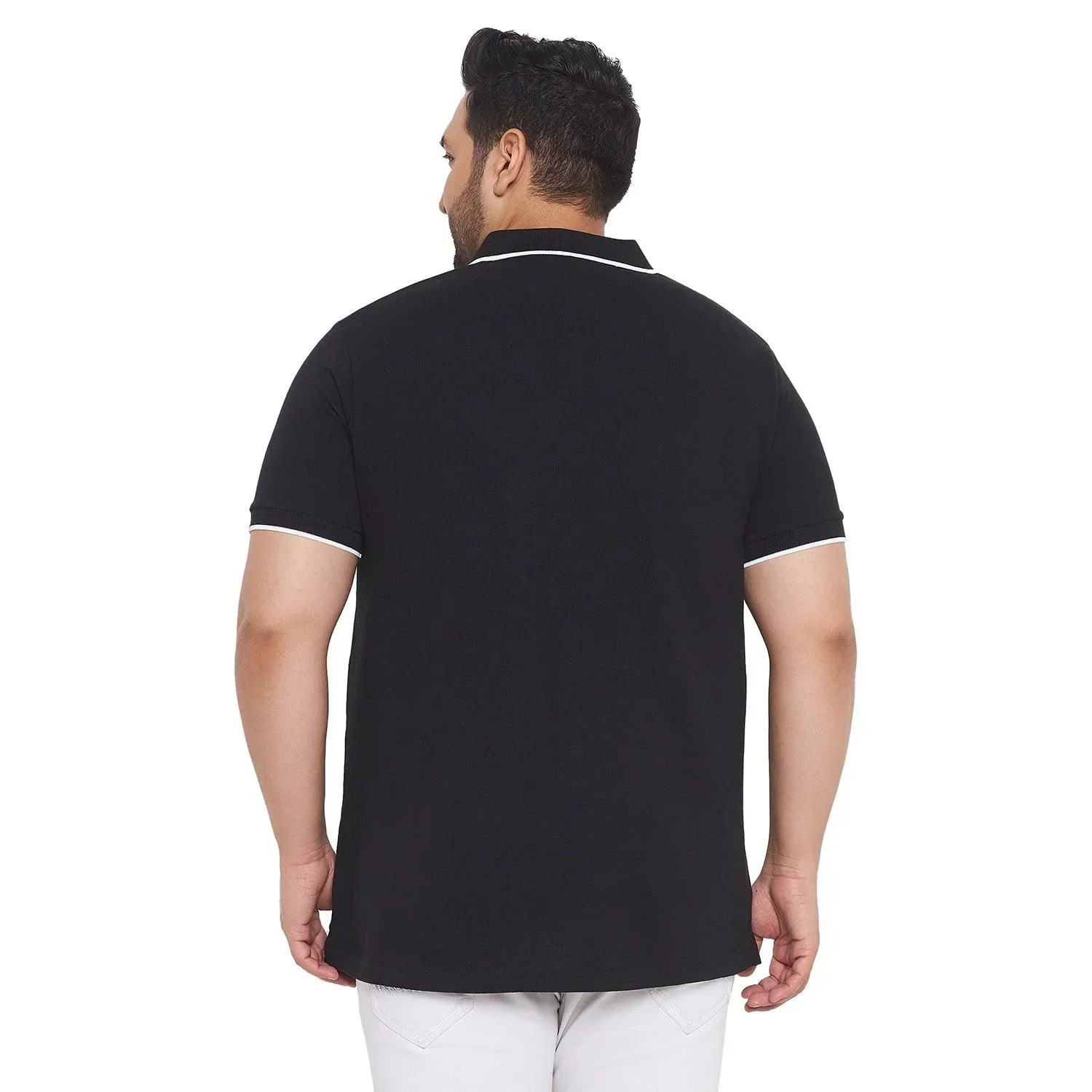 Men Plus Size Pole Printed Polo Tshirt - Image 5