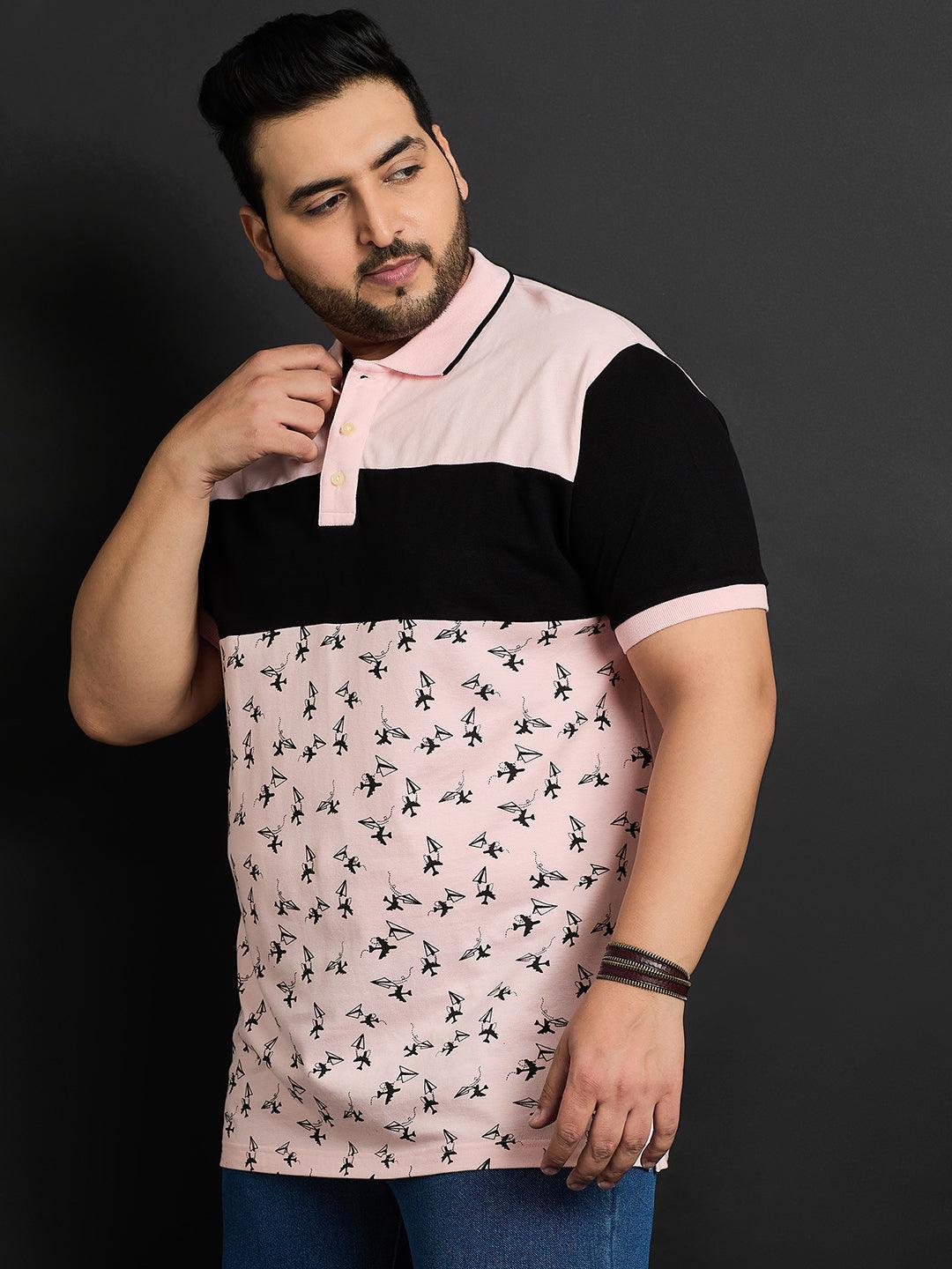 Men Plus Size Pombas Printed Polo Tshirt - Image 3