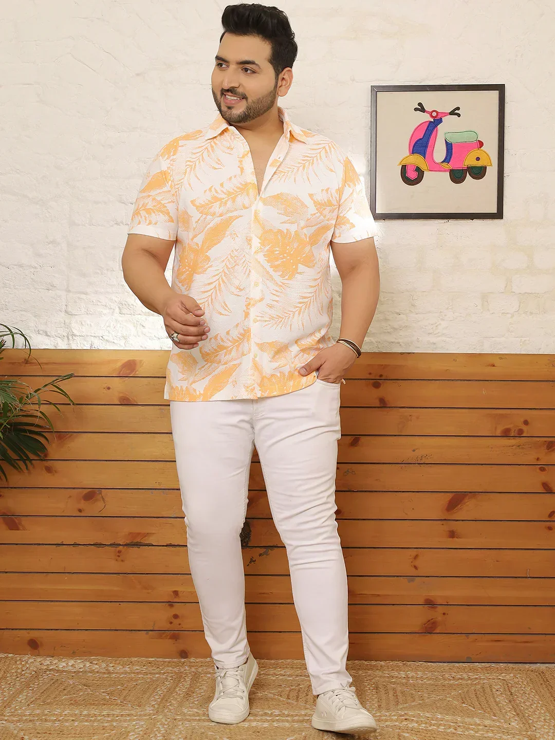 Men Plus Size Praveo Multicolor Printed Shirt