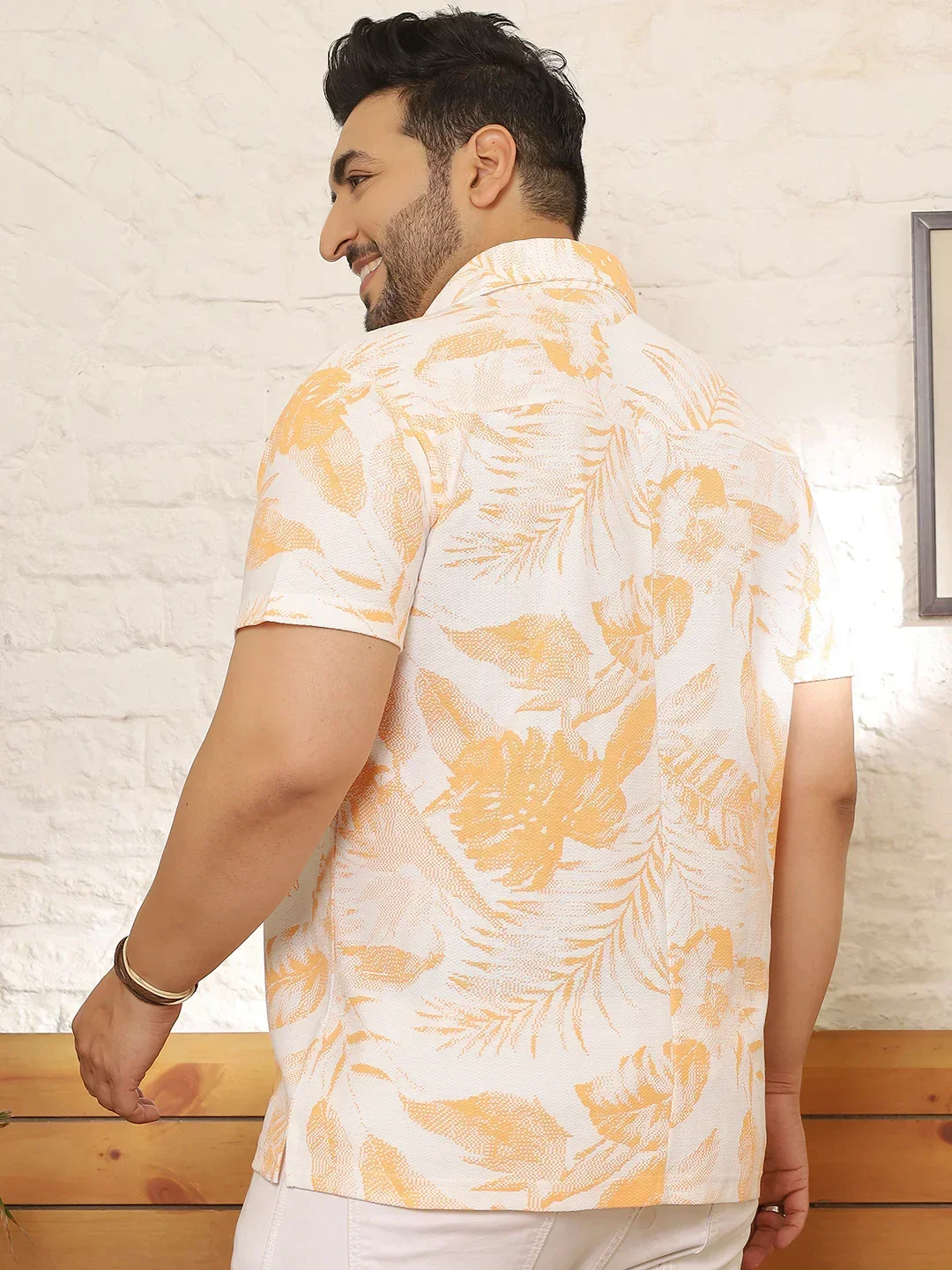 Men Plus Size Praveo Multicolor Printed Shirt - Image 5