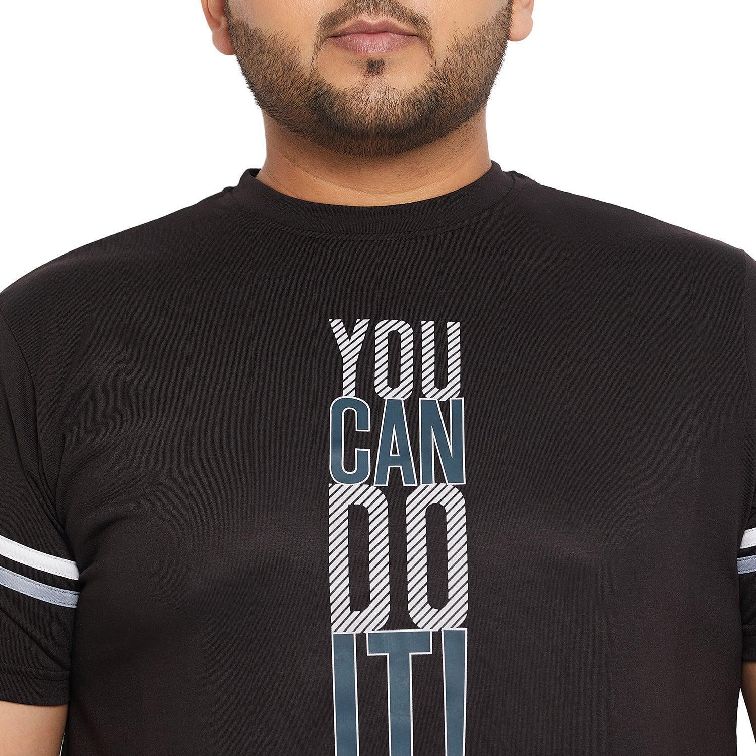 Men Plus Size Pret Printed Round Neck Tshirt - Image 6