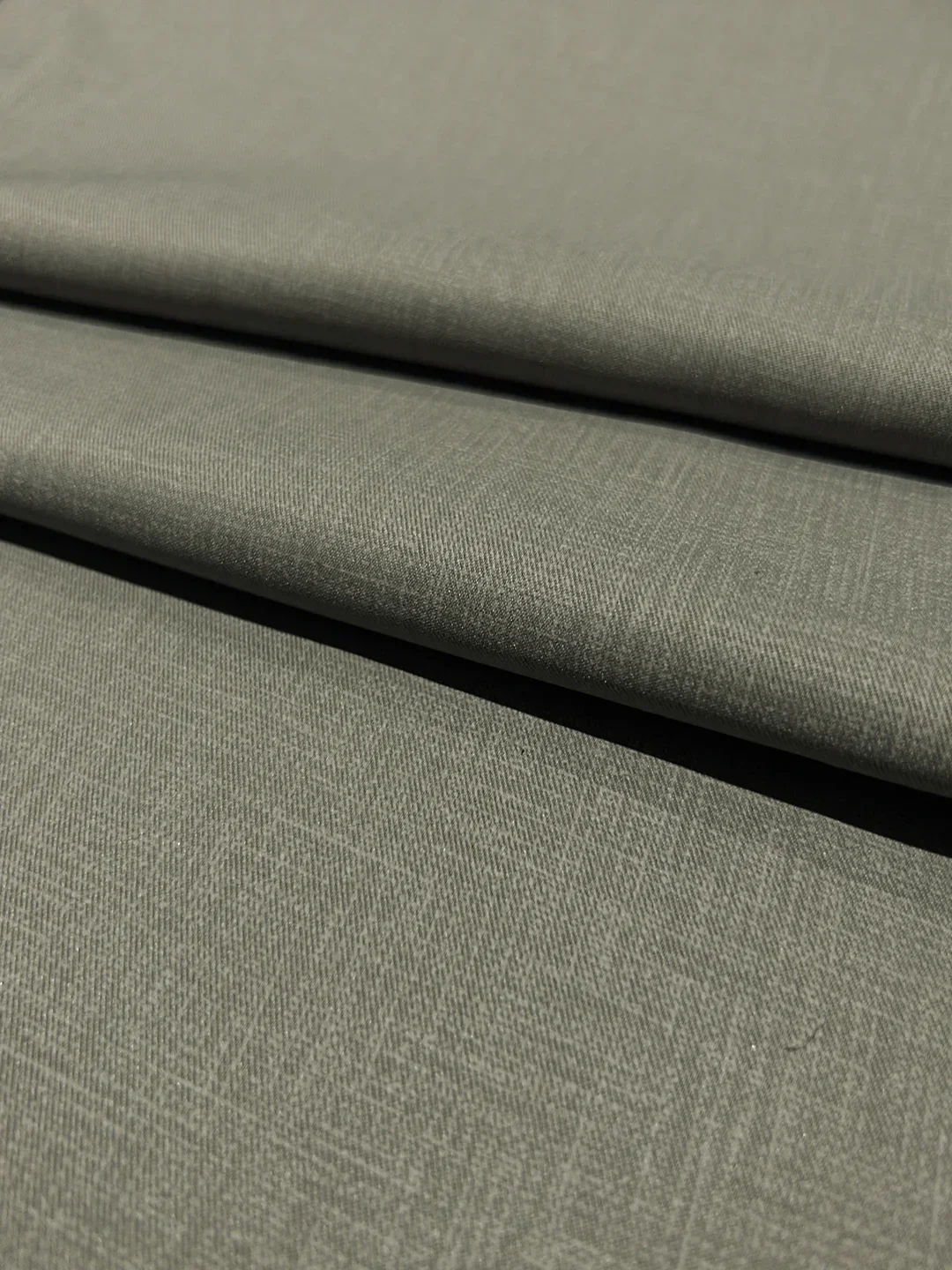 Men Plus Size Pristine-Grey Textured Formal Pants - Image 7