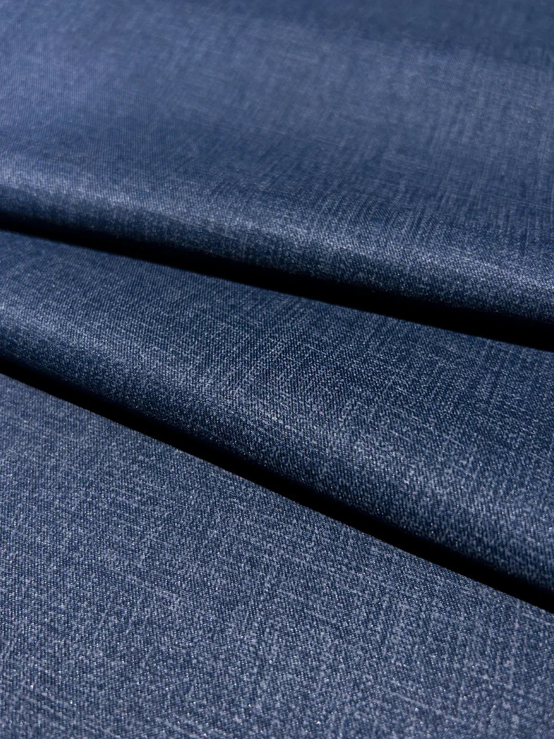 Men Plus Size Pristine-Navy Blue Textured Formal Pants - Image 7