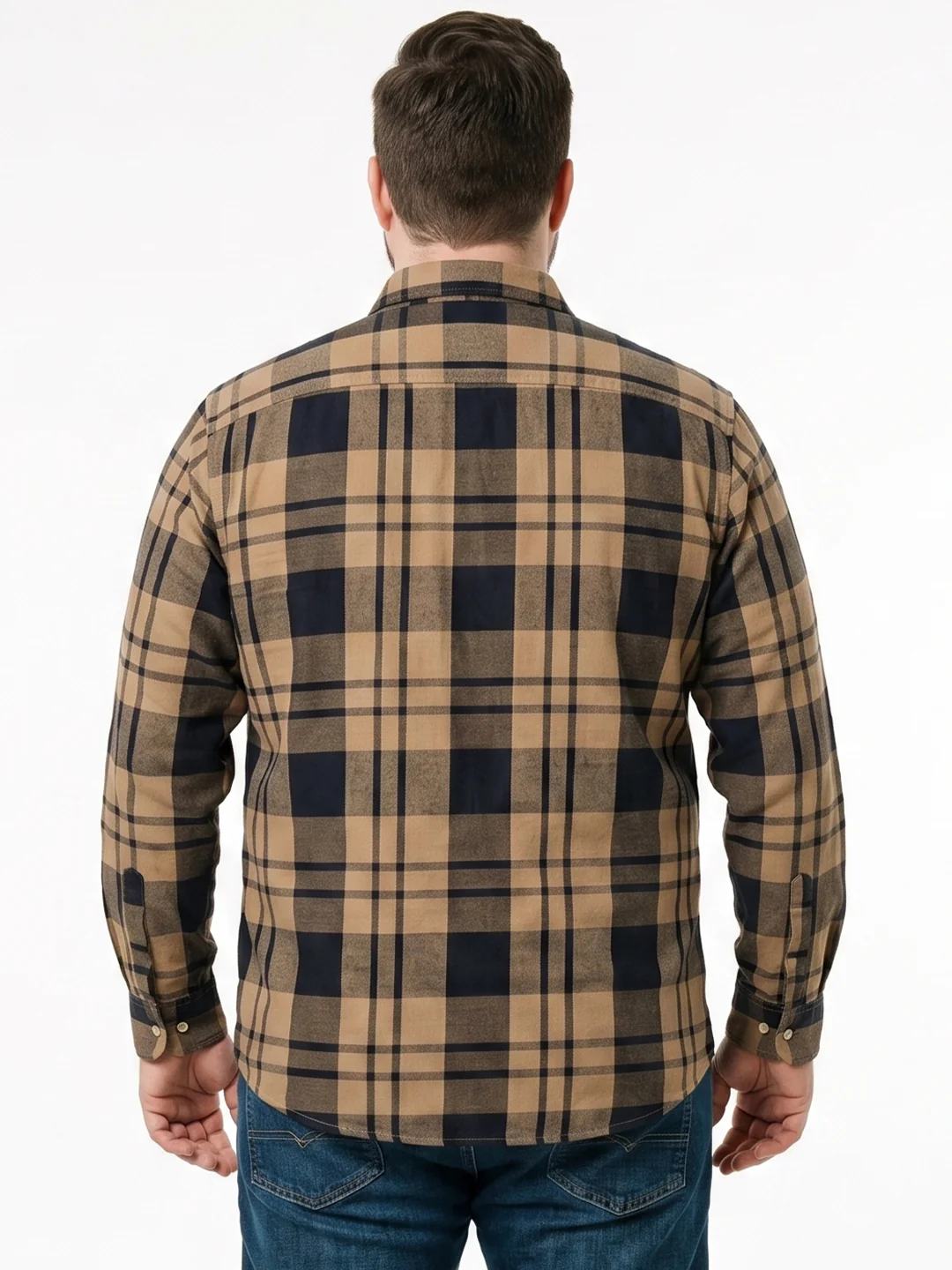 Men Plus Size Qorvex Multi Check Shirts - Image 3