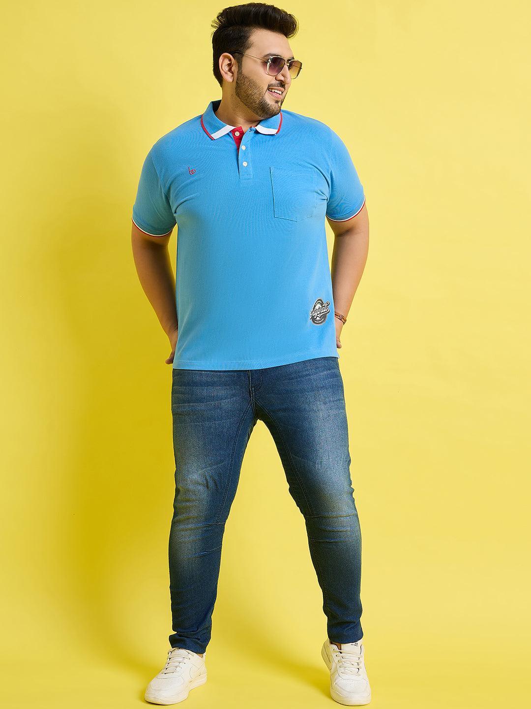 Men Plus Size Quala Solid Polo Tshirt - Image 3