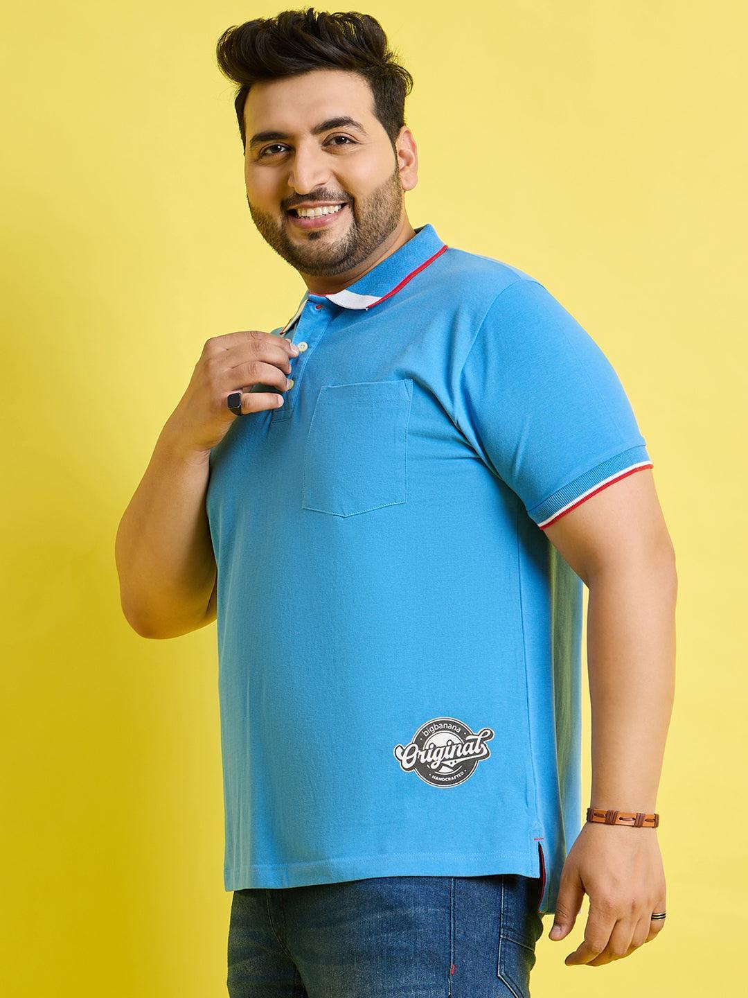 Men Plus Size Quala Solid Polo Tshirt - Image 4