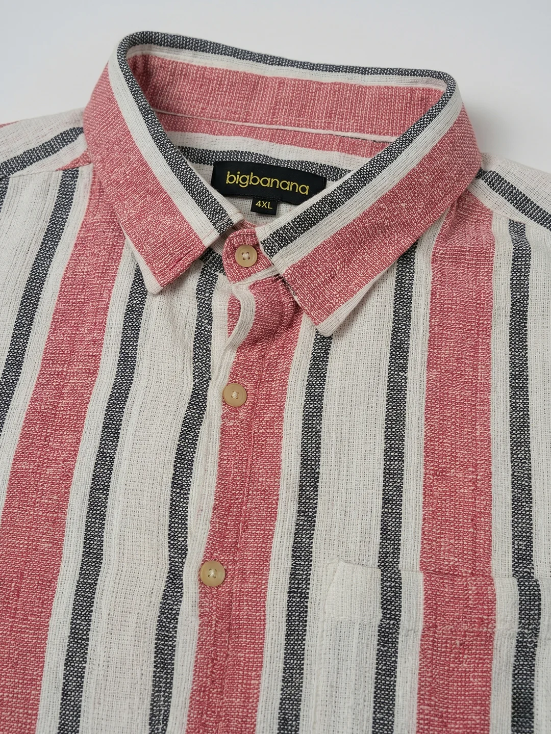 Men Plus Size Quibly Multi Textured Shirts - Image 4