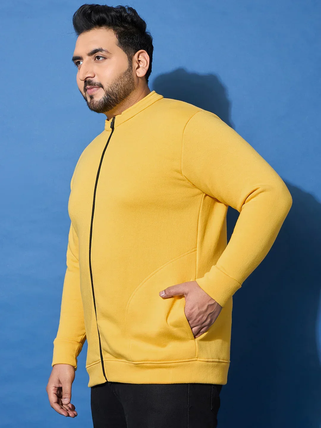 Men Plus Size Racket Printed Jacket - Image 4