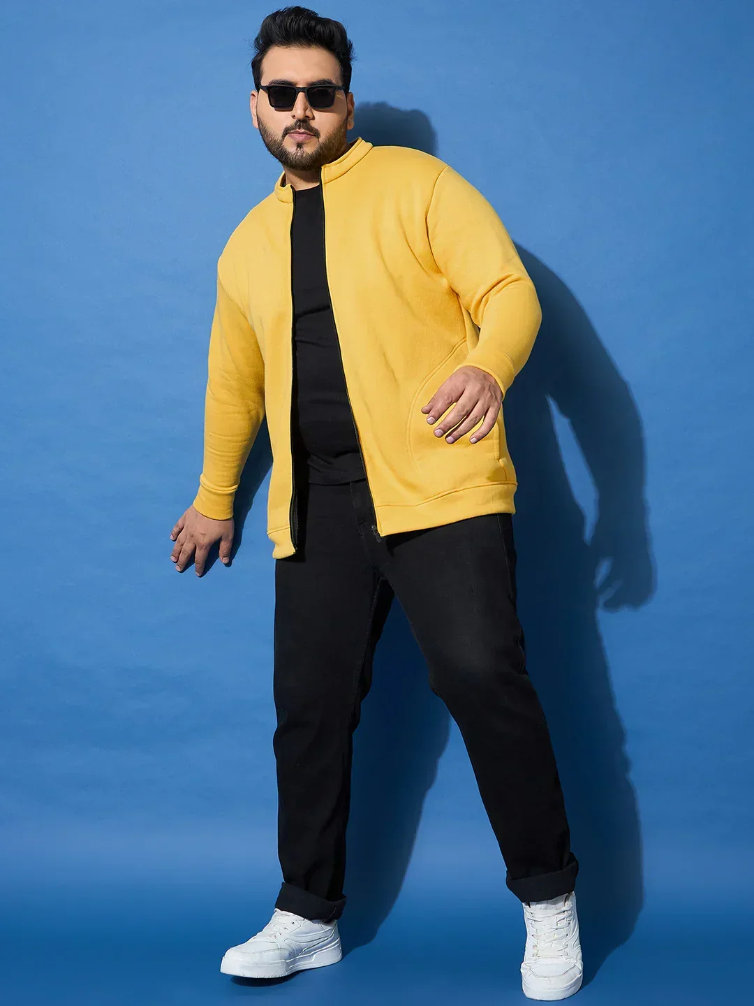 Men Plus Size Racket Printed Jacket - Image 8