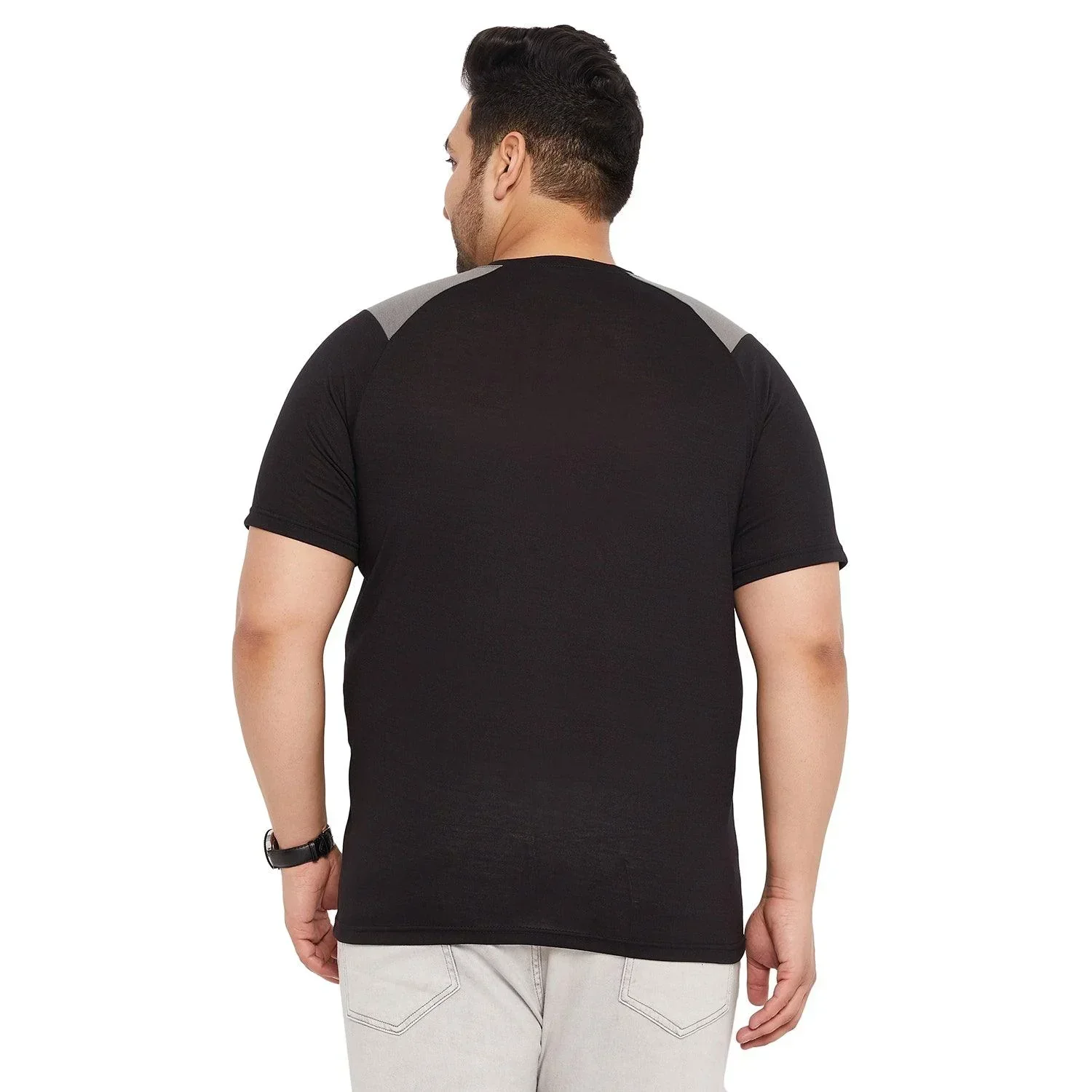Men Plus Size Ralphy-B Solid Round Neck Tshirt - Image 5