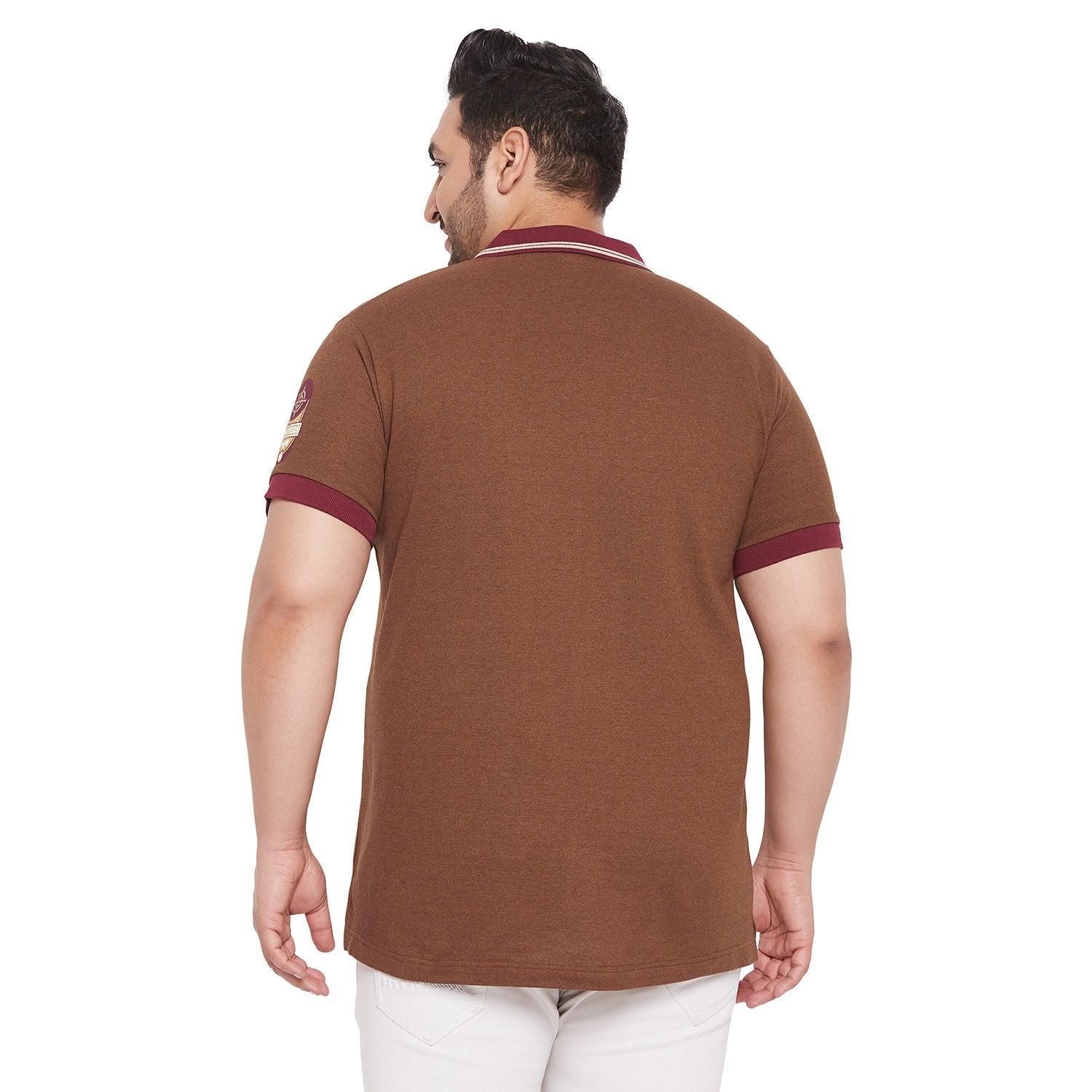 Men Plus Size Rampa Solid Polo Tshirt - Image 5