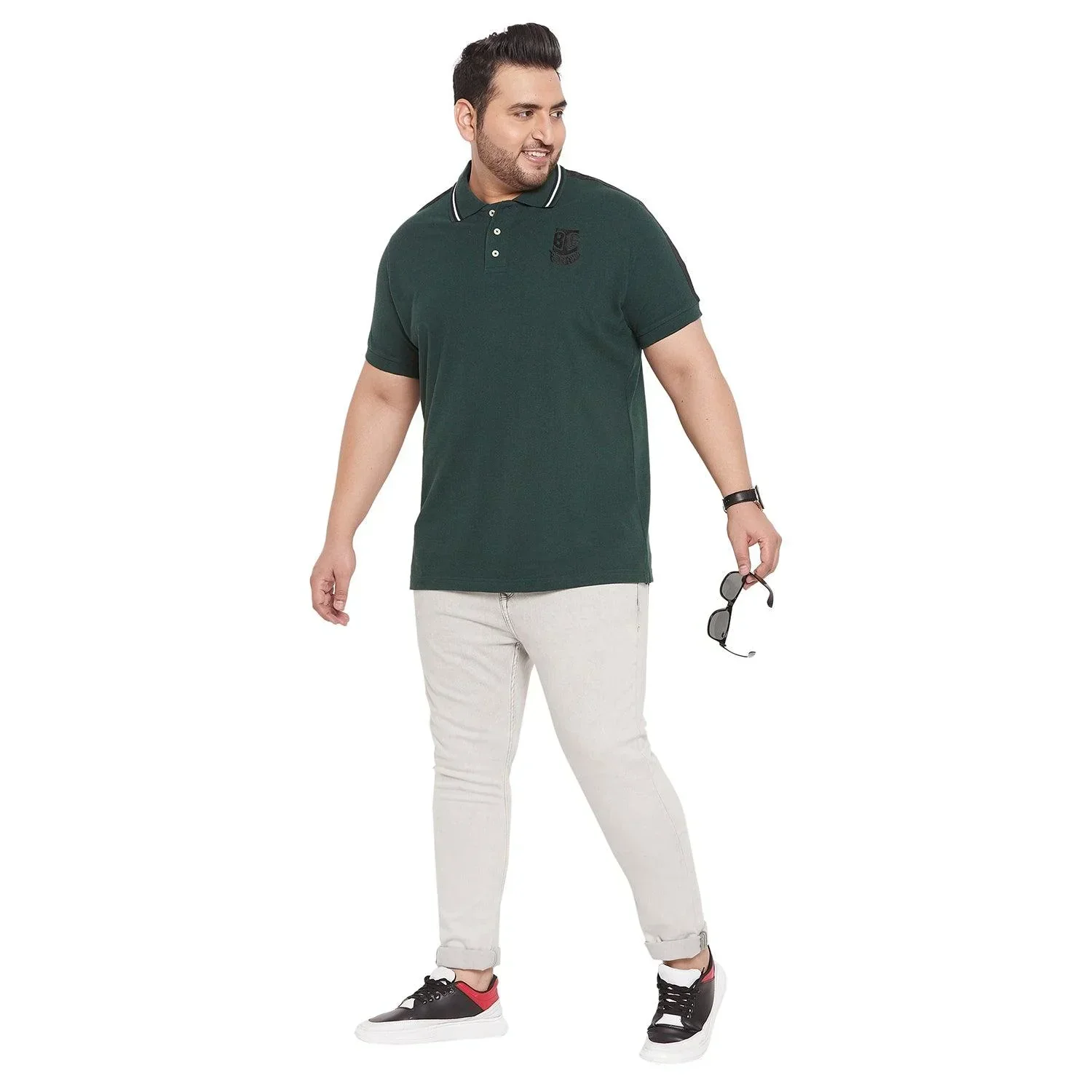 Men Plus Size Reece Solid Polo Tshirt - Image 2
