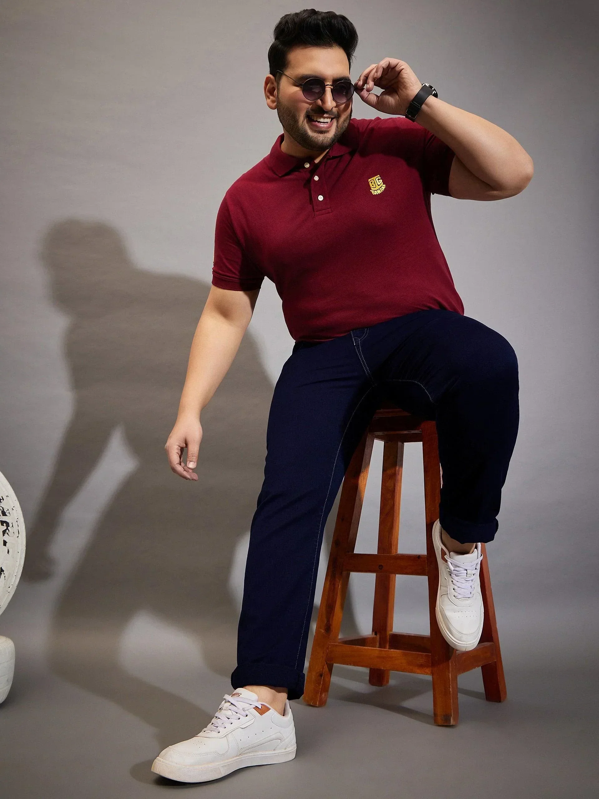 Men Plus Size Reky Solid Jeans - Image 7