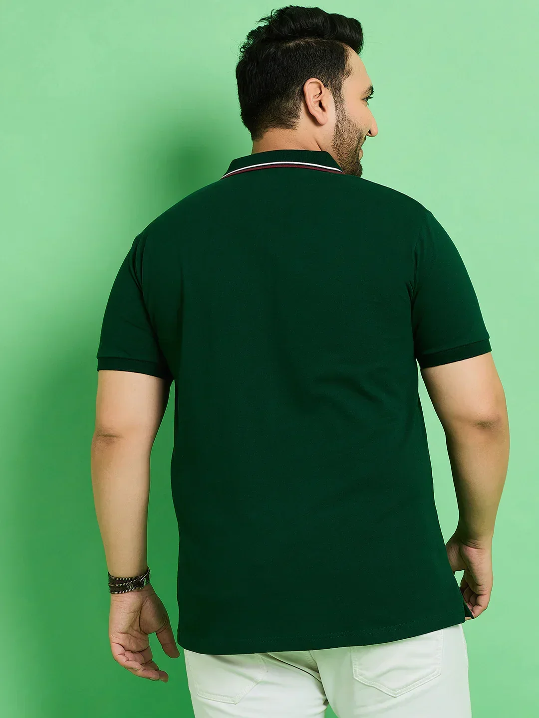 Men Plus Size Rewind Printed Polo Tshirt - Image 5