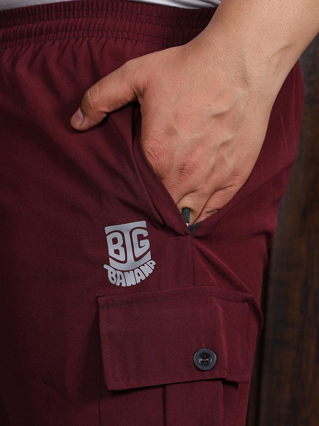 Men Plus Size Rezo-Maroon Solid Shorts - Image 6