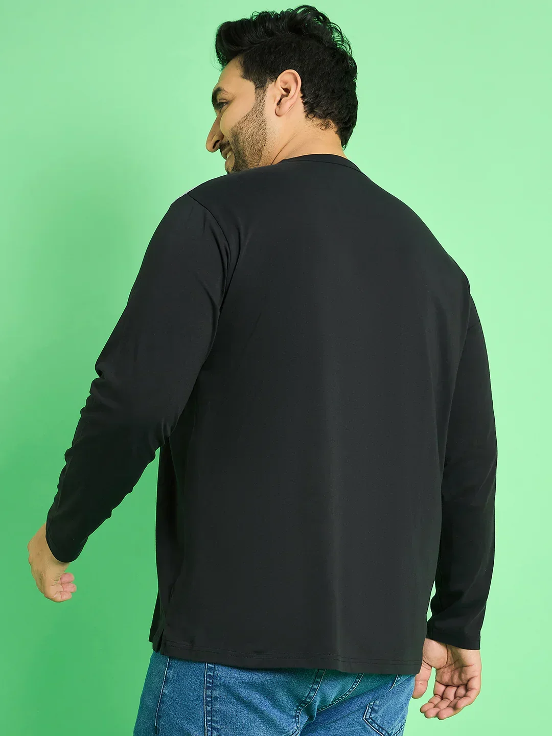 Men Plus Size Rhett Colorblock Henley Tshirt - Image 5