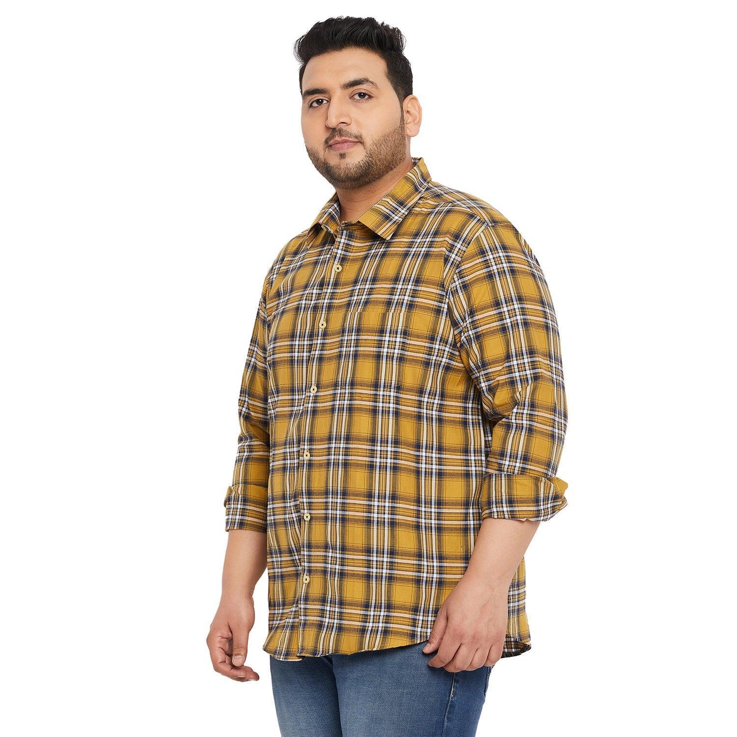 Men Plus Size Richard Check Shirt - Image 3