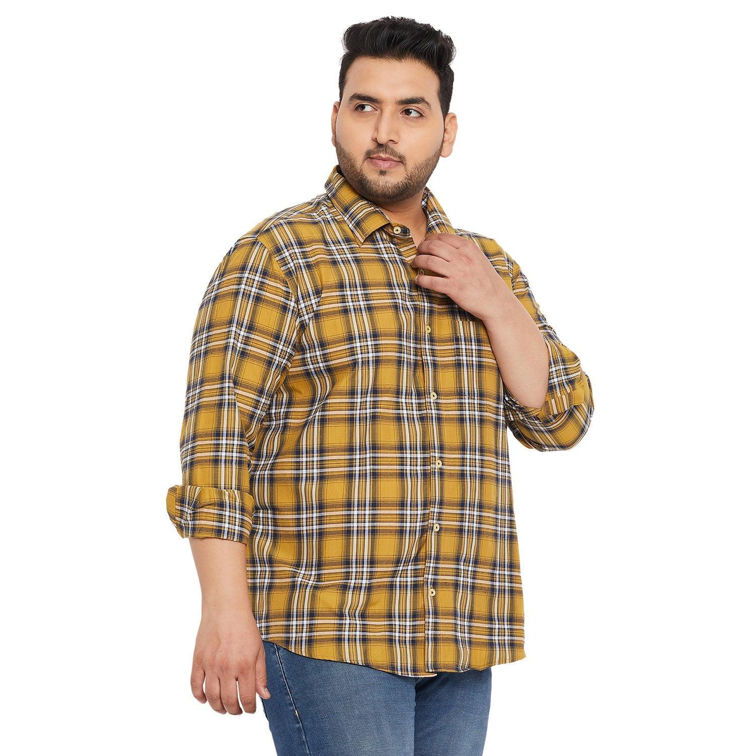 Men Plus Size Richard Check Shirt - Image 4