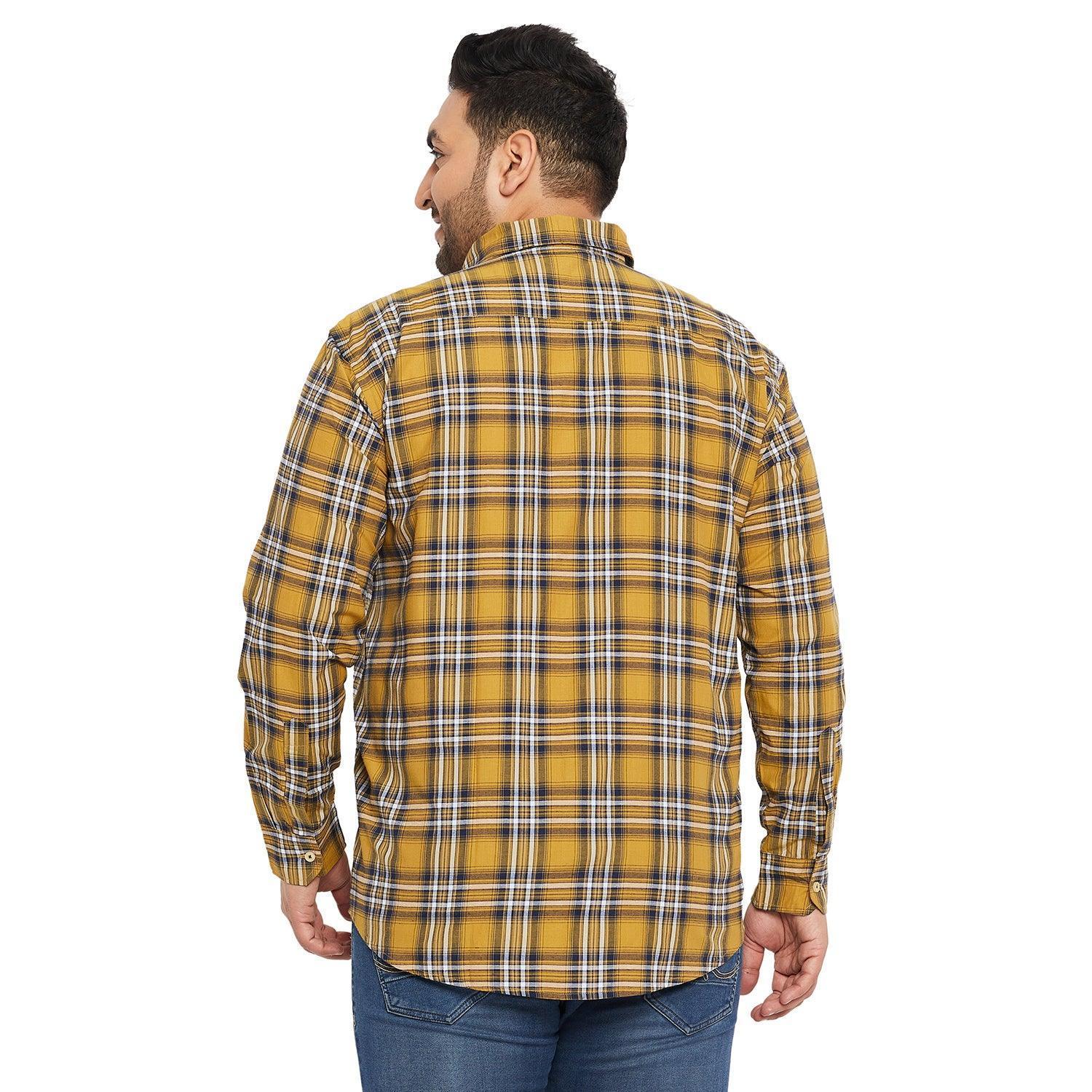 Men Plus Size Richard Check Shirt - Image 5