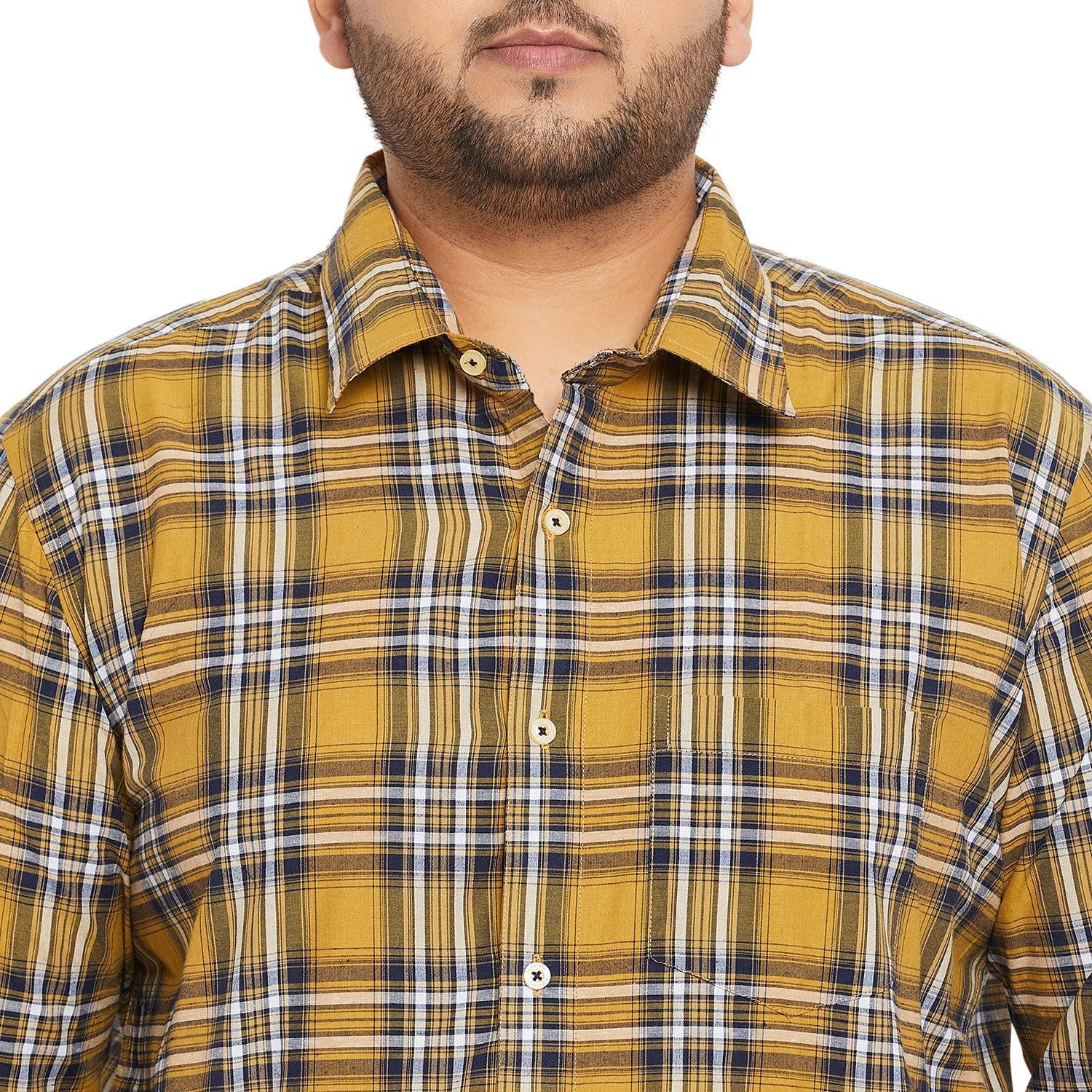Men Plus Size Richard Check Shirt - Image 6