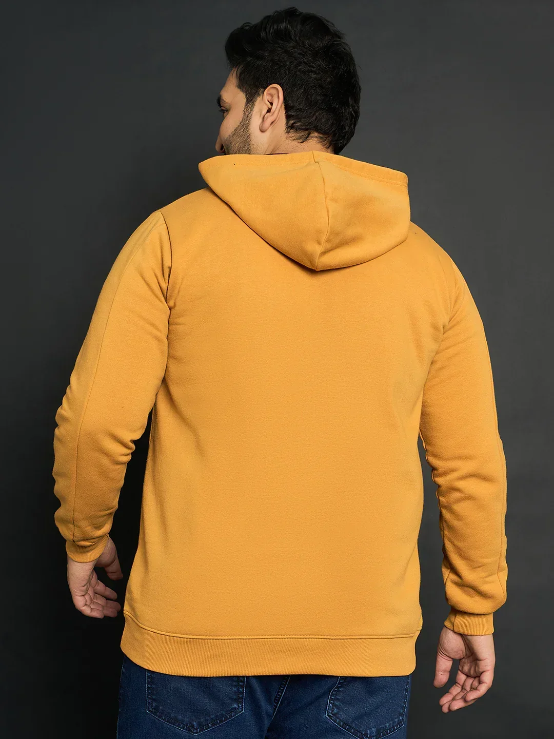 Men Plus Size  Rinconada Solid Sweatshirts - Image 5