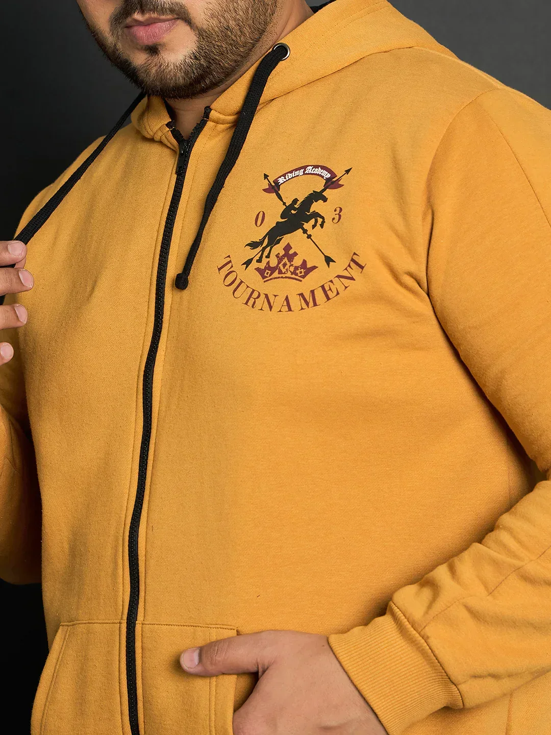 Men Plus Size  Rinconada Solid Sweatshirts - Image 6