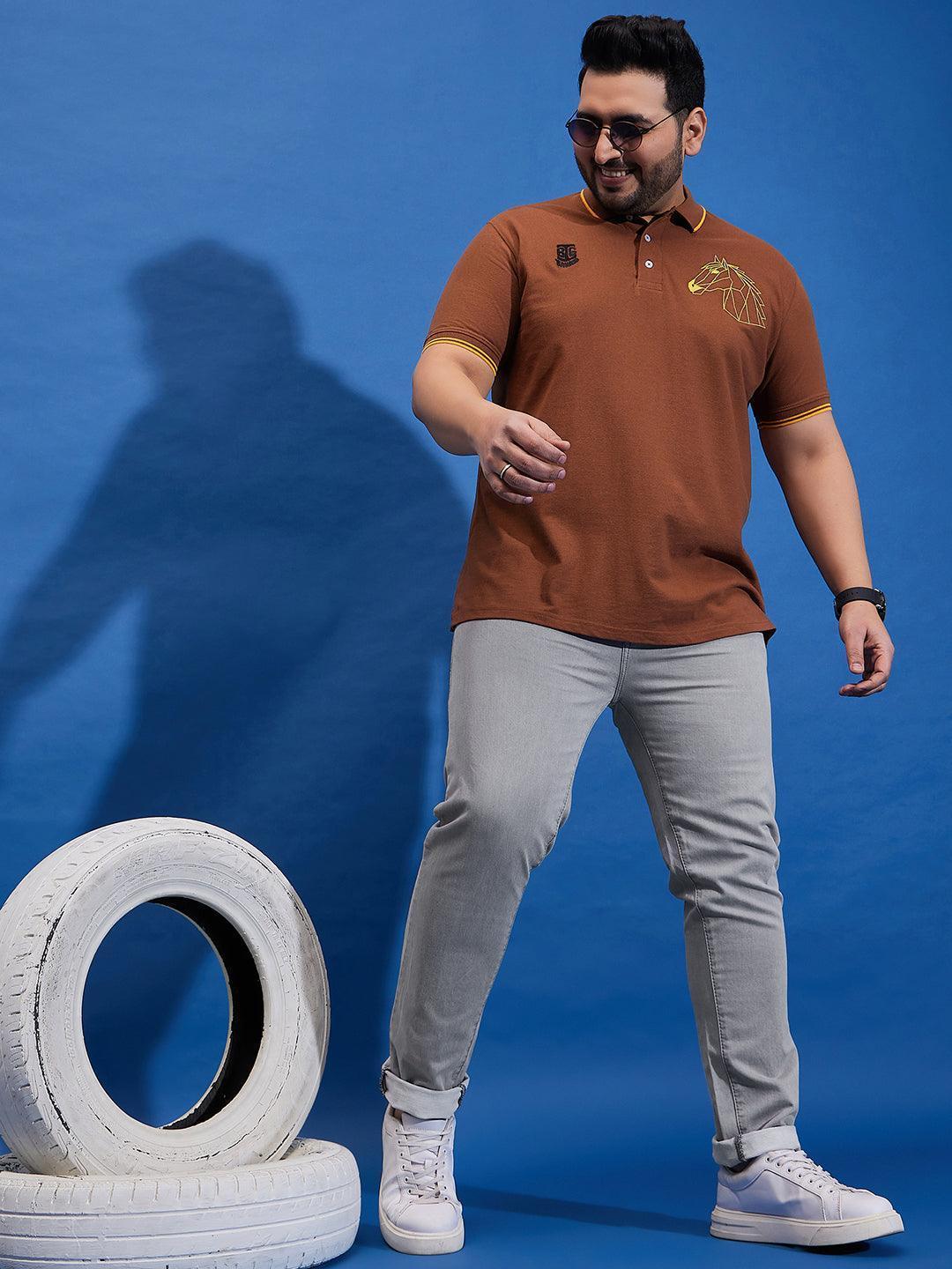 Men Plus Size Robust Solid Jeans - Image 2