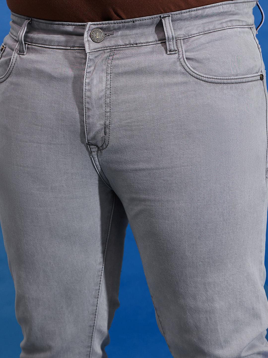 Men Plus Size Robust Solid Jeans - Image 7