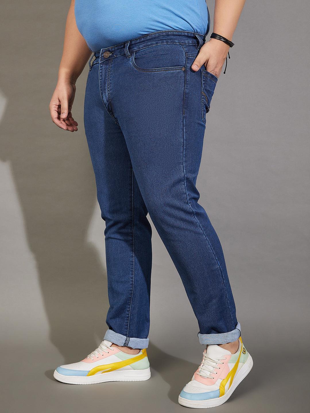 Men Plus Size Ronald Solid Jeans - Image 3
