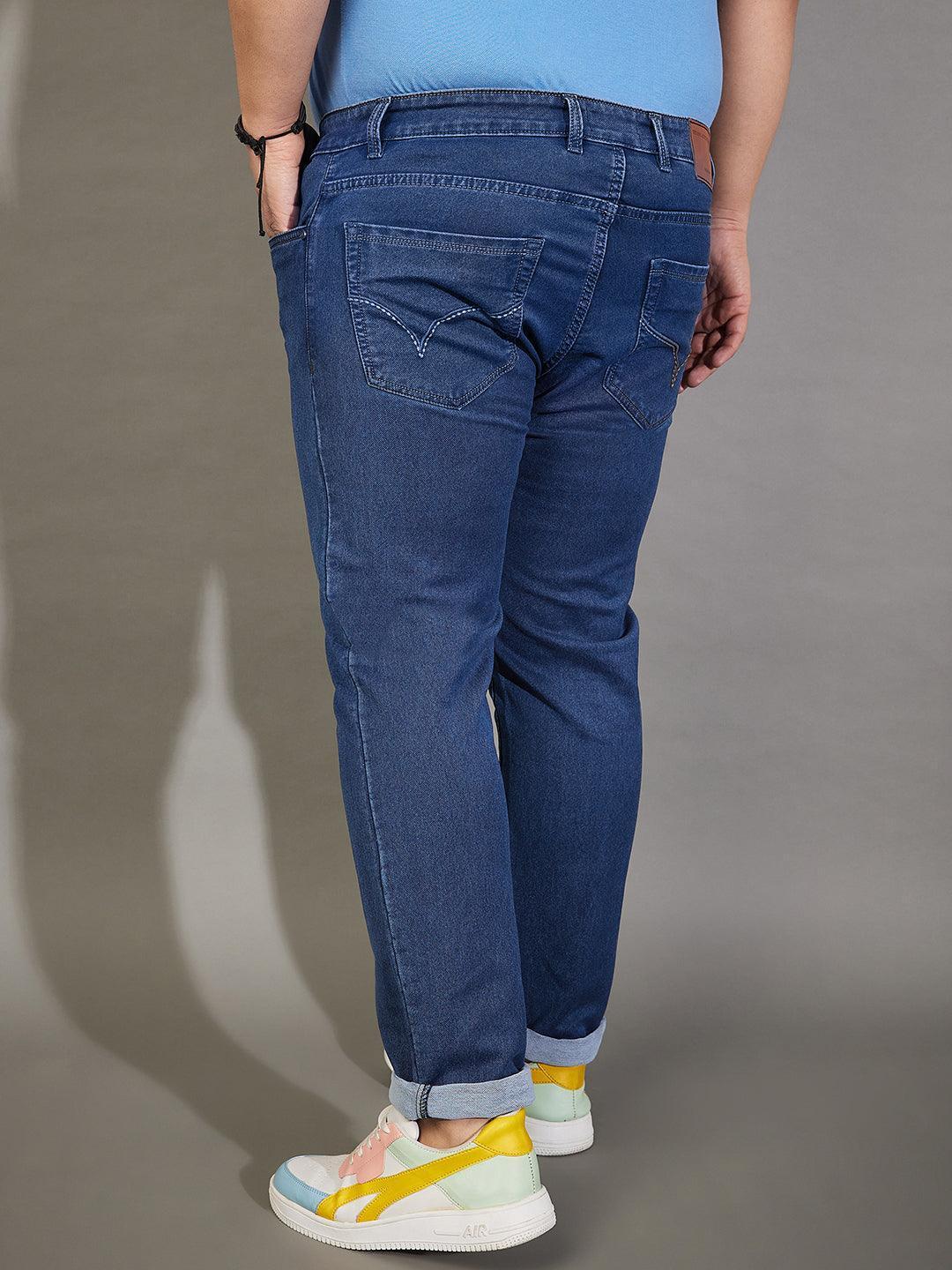 Men Plus Size Ronald Solid Jeans - Image 5
