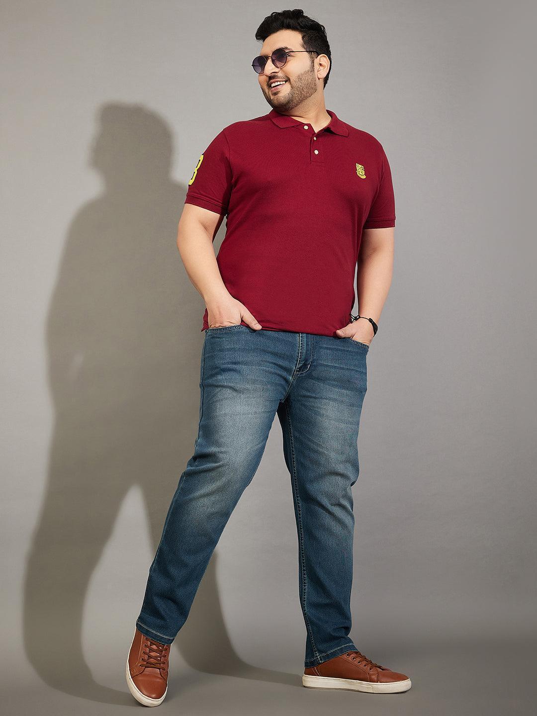 Men Plus Size Russell Washed Jeans - Image 2