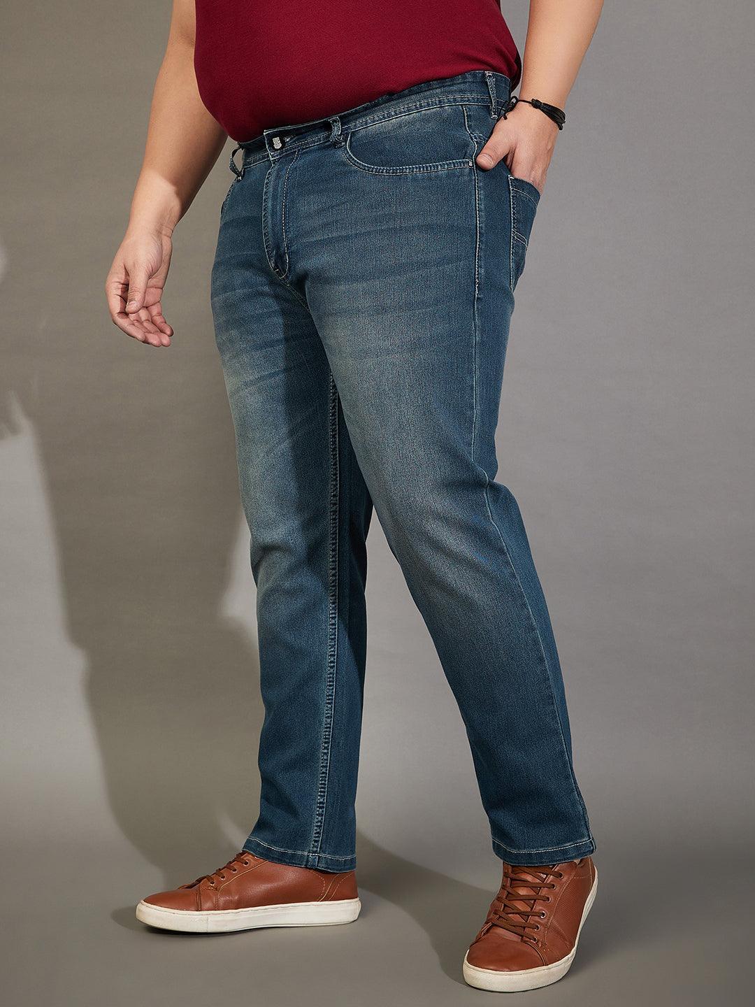 Men Plus Size Russell Washed Jeans - Image 3