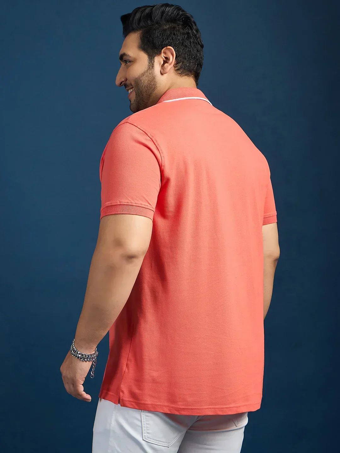 Men Plus Size Scotland Printed Polo Tshirt - Image 5