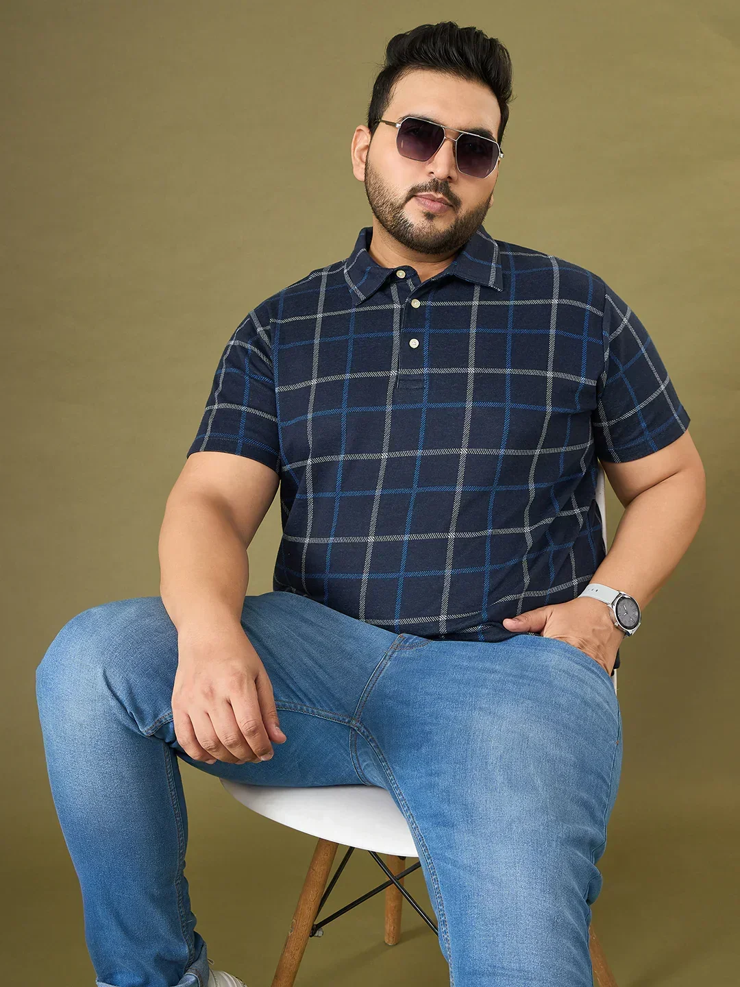 Men Plus Size Section Polo Tshirt - Image 2