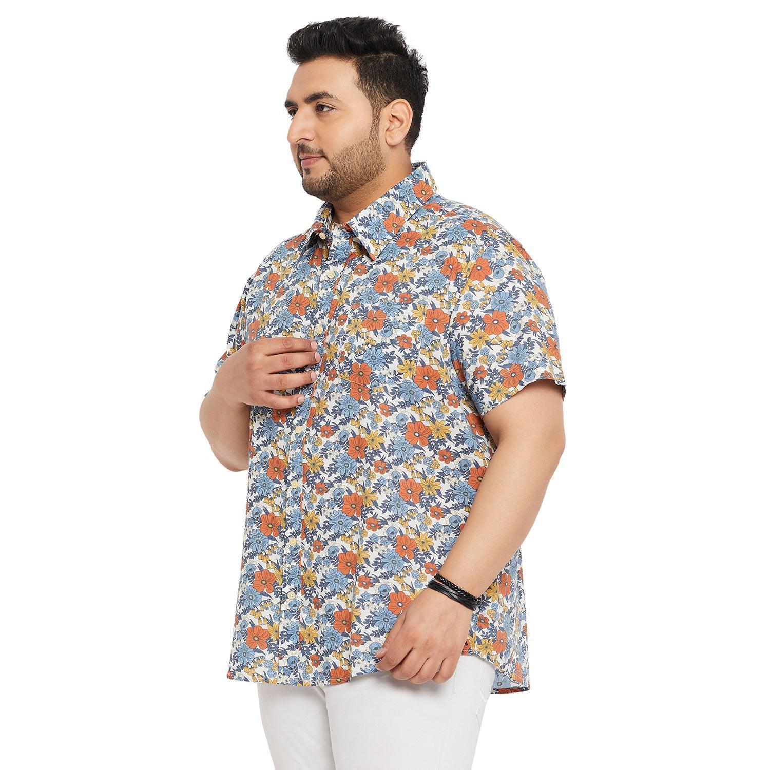 Men Plus Size Senam Printed Shirt - Image 3