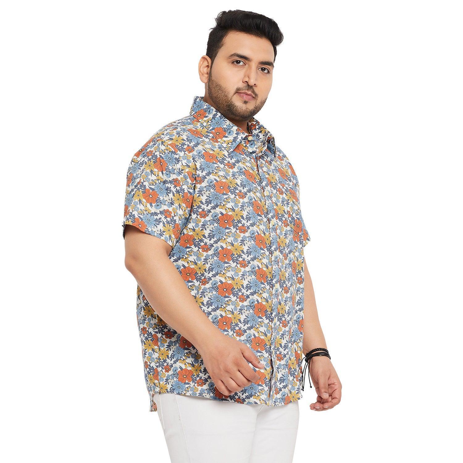 Men Plus Size Senam Printed Shirt - Image 4