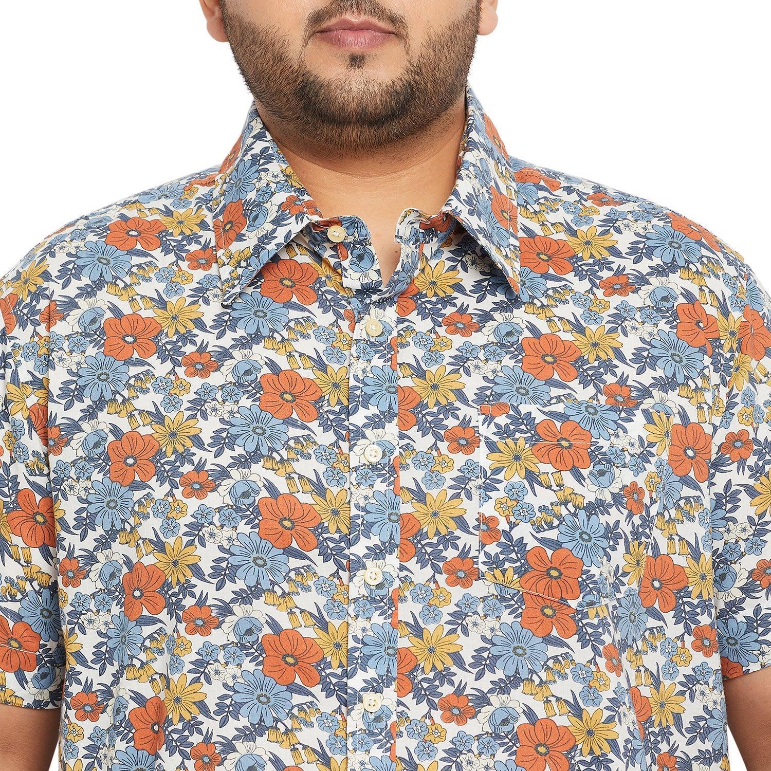 Men Plus Size Senam Printed Shirt - Image 6
