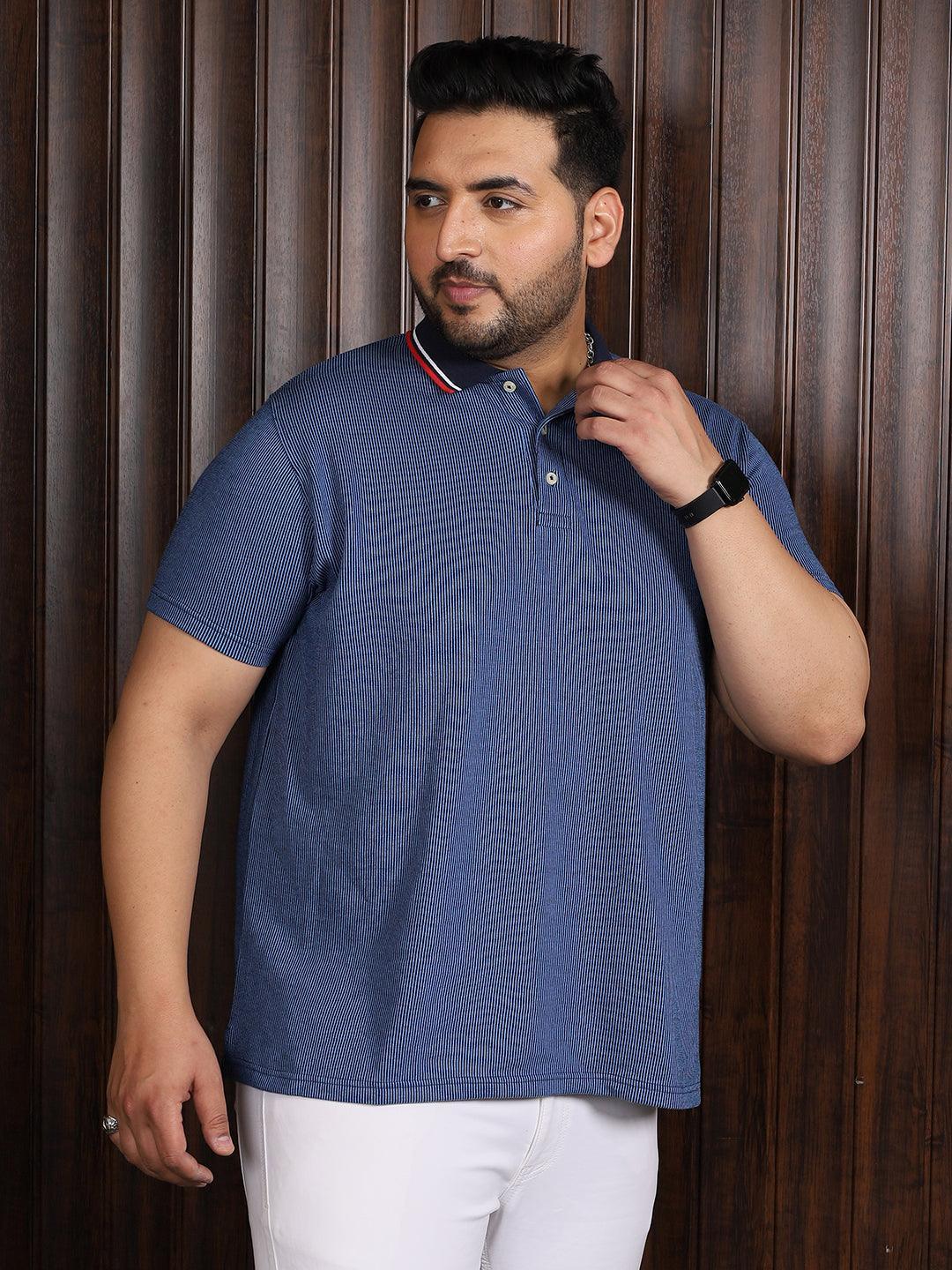 Men Plus Size Seoul Jacquard Polo Tshirt - Image 4