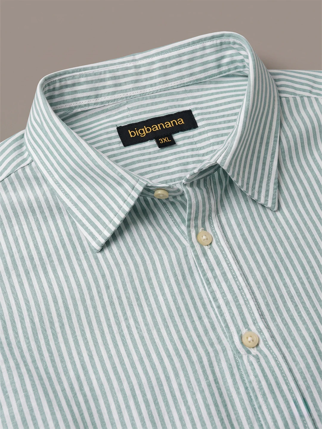 Men Plus Size Sereon Sky Blue Striped Shirts - Image 4