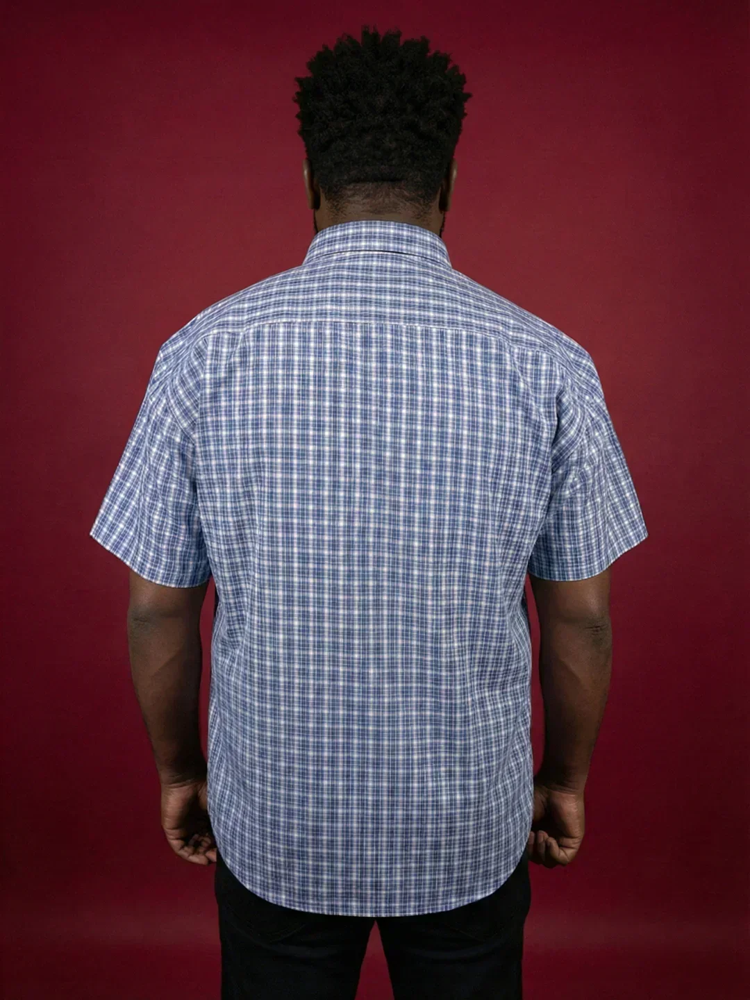Men Plus Size Shale Multicolor Checkered Casual Shirt - Image 4