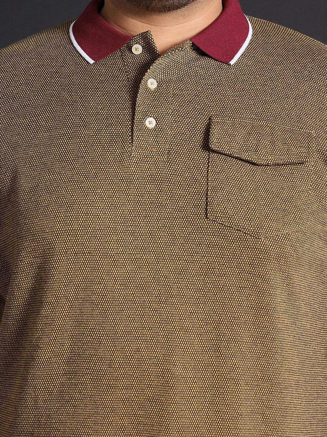 Men Plus Size Shanghai Jacquard Polo Tshirt - Image 6