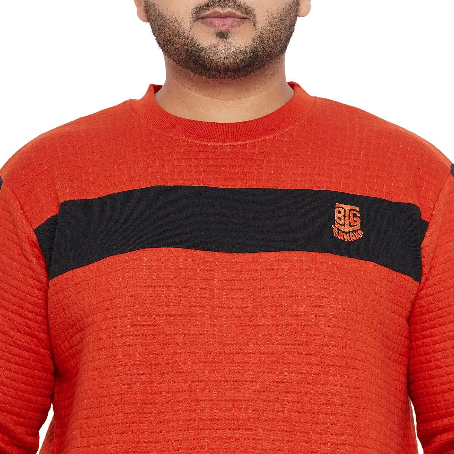 Men Plus Size Shell Colorblock Sweatshirt - Image 6