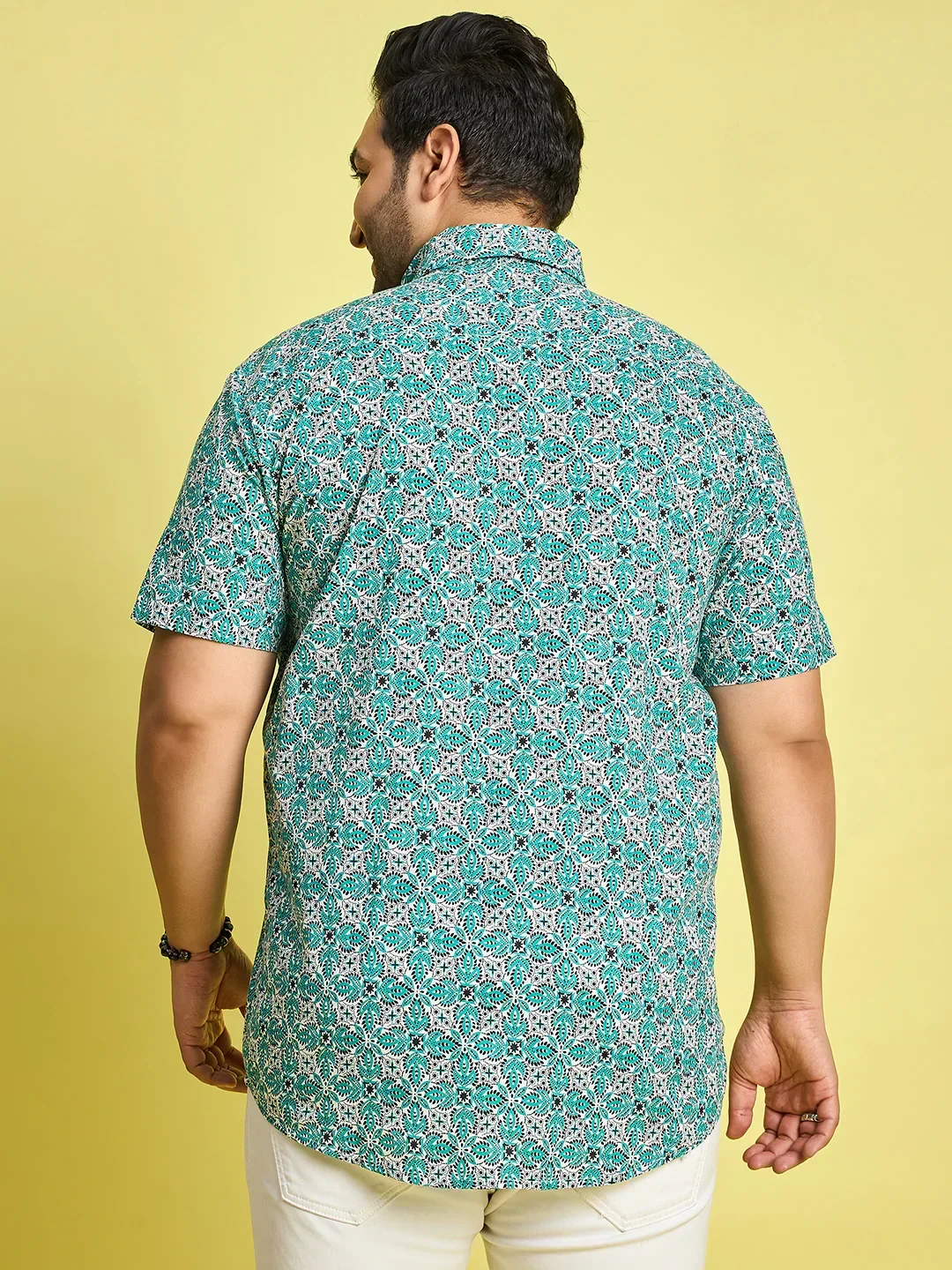 Men Plus Size Simon Floral Print Multi color shirt - Image 5