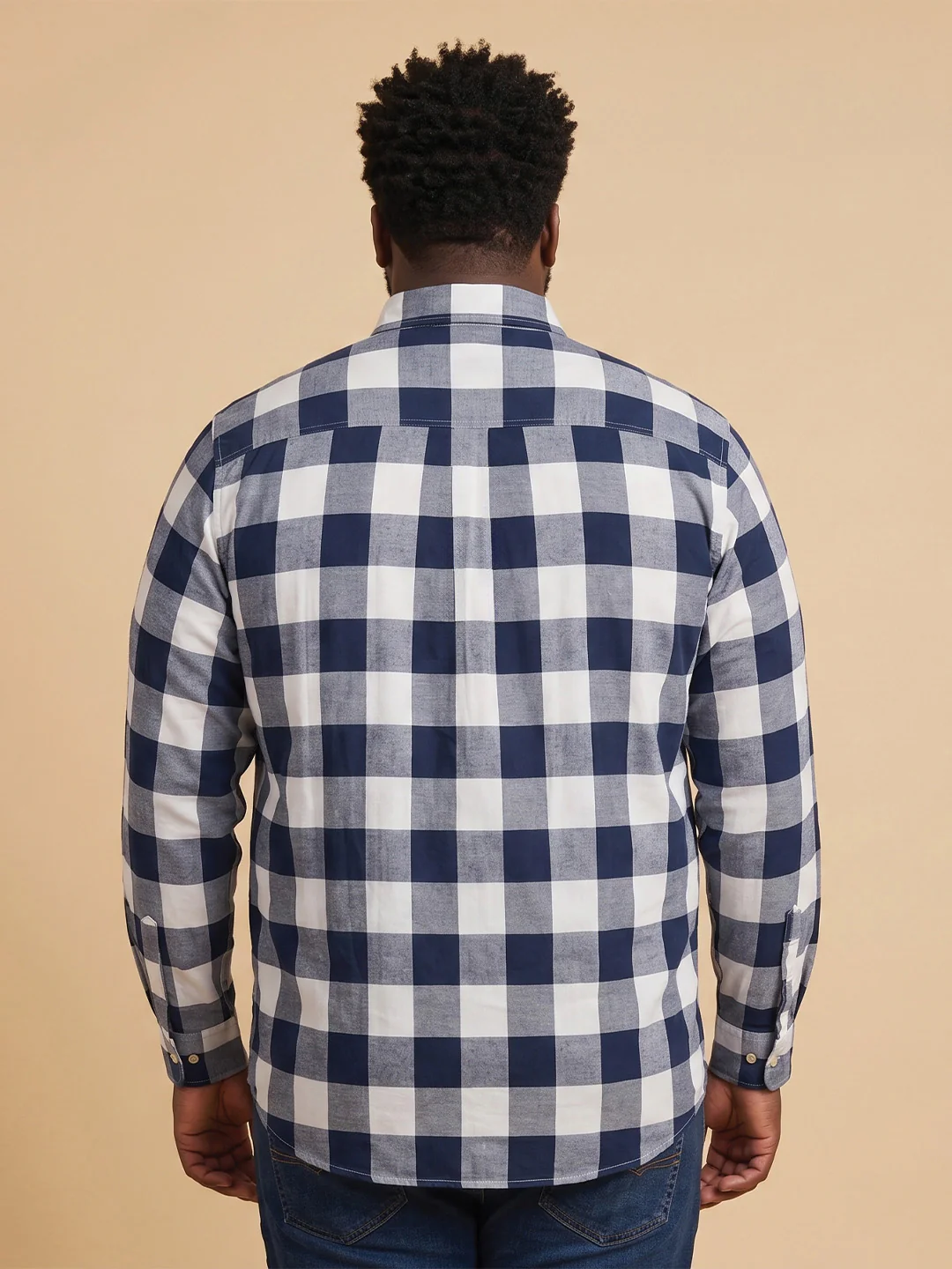 Men Plus Size Skryze Multi Check Shirts - Image 2