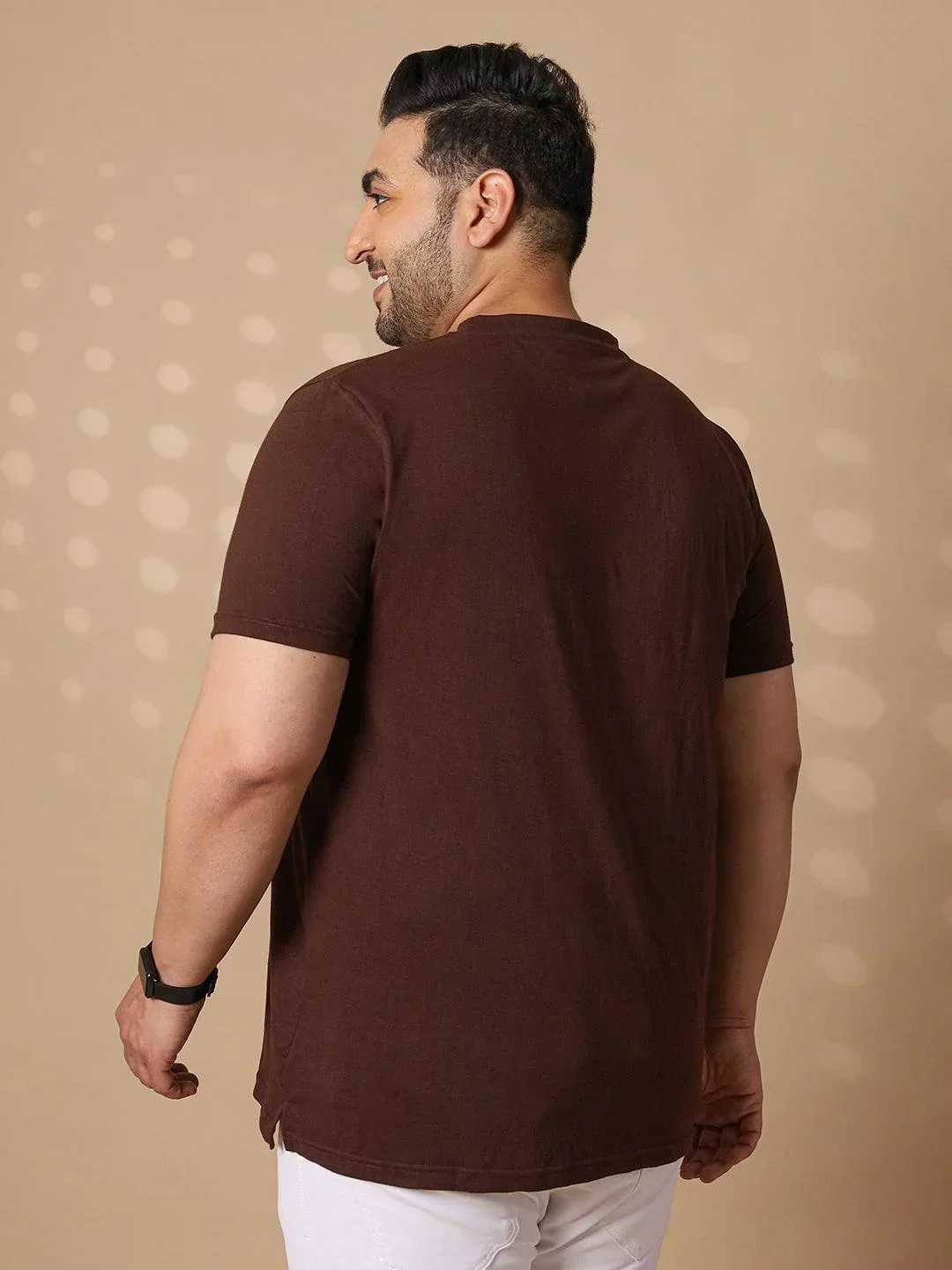 Men Plus Size Sneakers Printed Round Neck Tshirt - Image 5