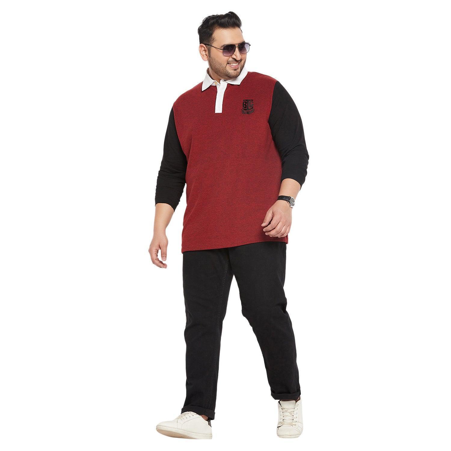 Men Plus Size Solly Colorblock Polo Tshirt - Image 2