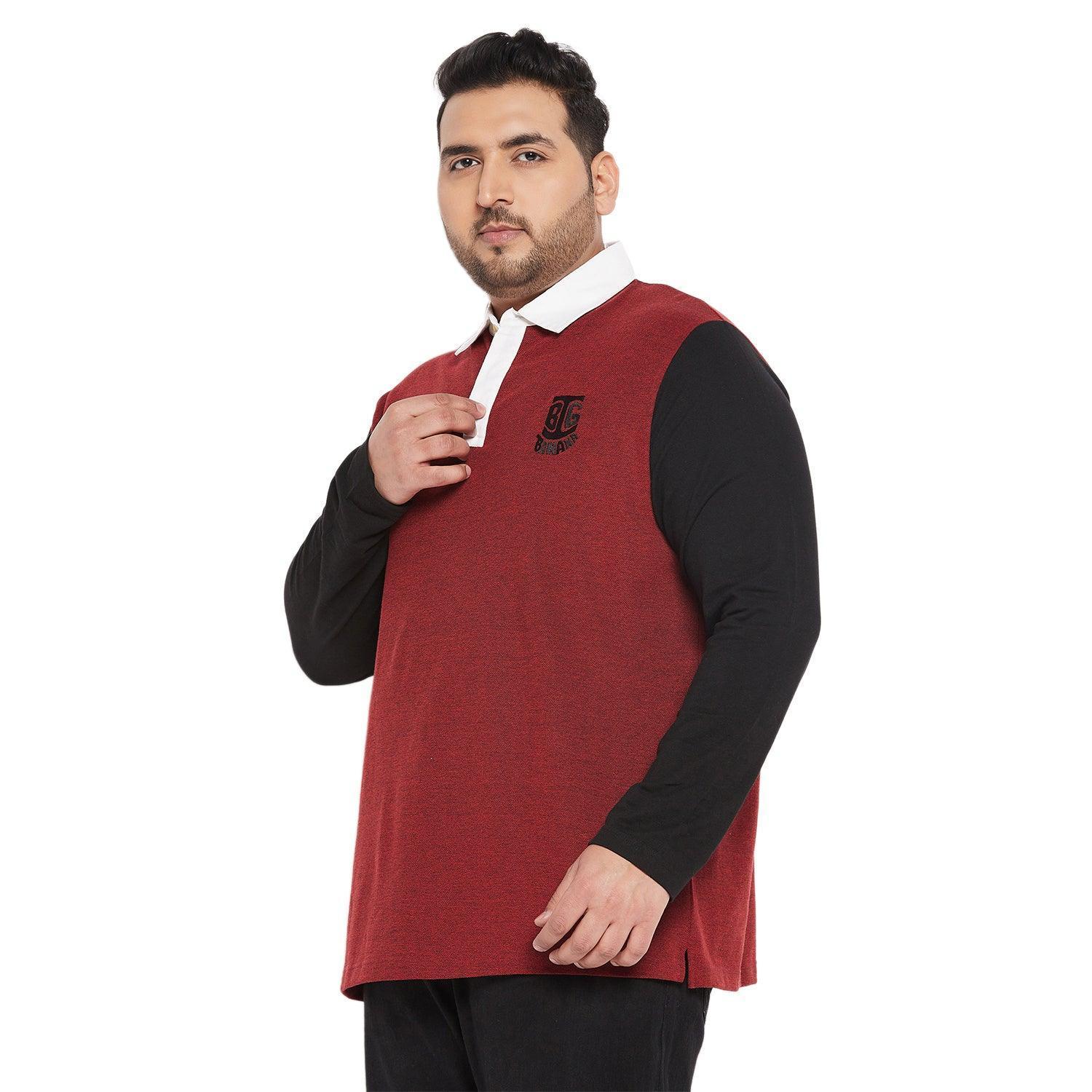 Men Plus Size Solly Colorblock Polo Tshirt - Image 3