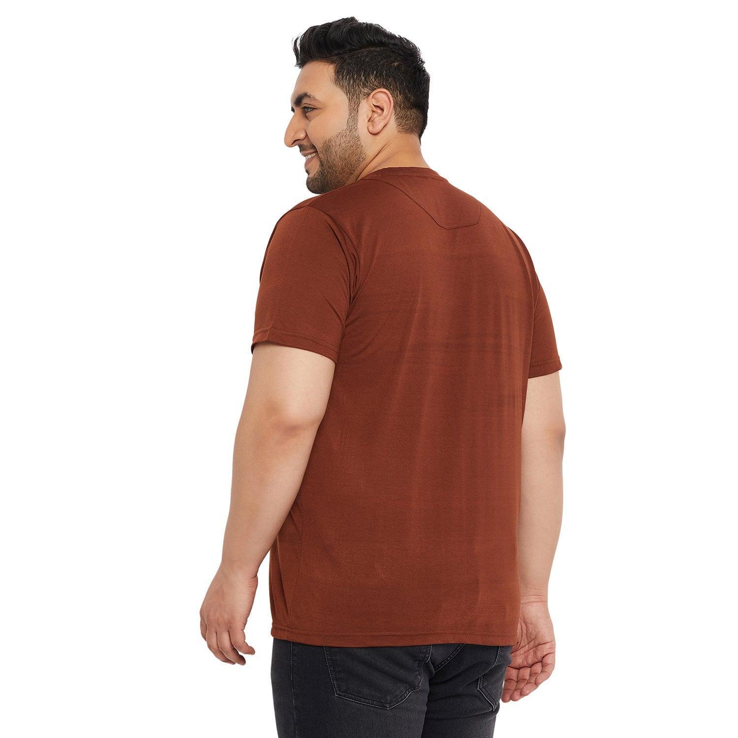 Men Plus Size Stay Printed Round Neck Tshirt - Image 6