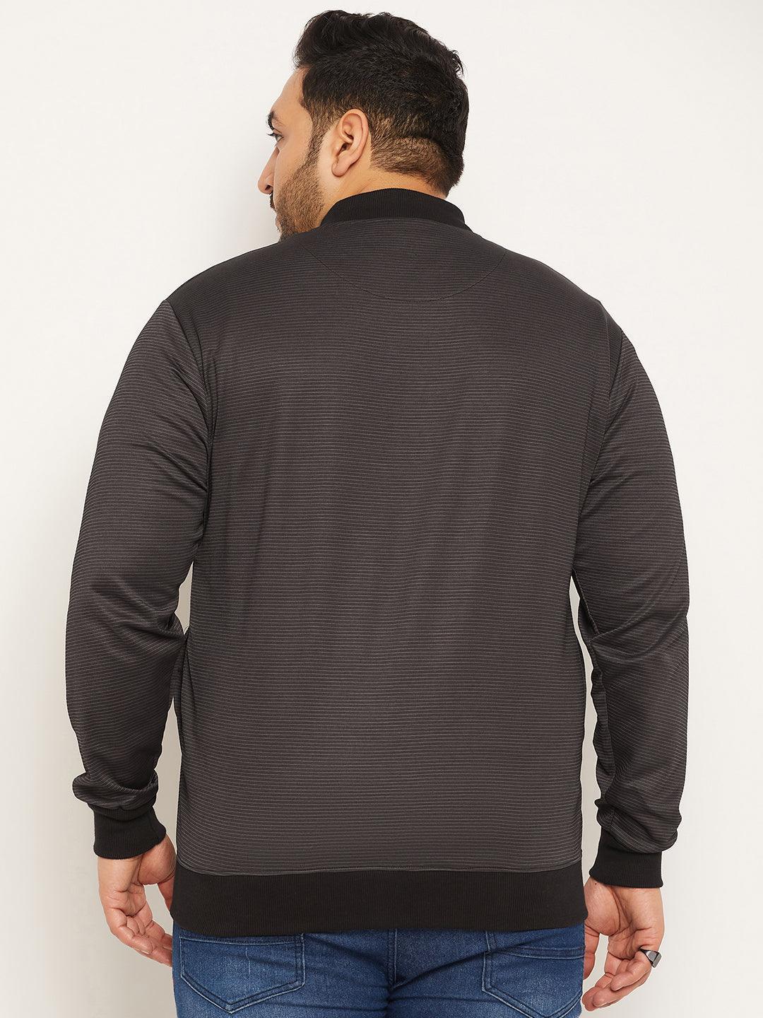 Men Plus Size Story Striped Jacket - Image 5